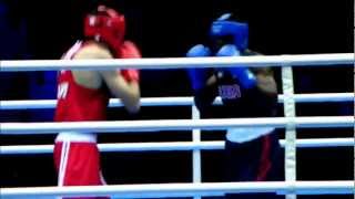 USA Olympic Boxer Terrell Gausha Knockout victory at the 2012 London Olympics