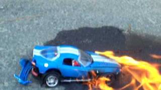 Exploding model car
