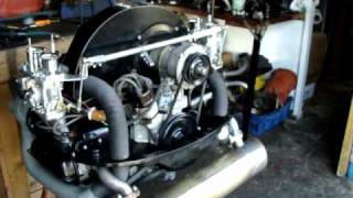 1955cc VW Splitty Kombi Engine Running on the Stand