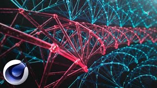 Массив атомов в Cinema 4D.