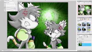 Recoloring Sonic and Knuckles into Noon and Midnight the Twin Panthers ( READ DESC. FOR INFO)