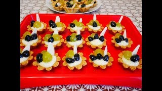 ПЕСОЧНЫЕ корзинки с КРЕМОМ и ФРУКТАМИ ВКУСНЫЙ ДЕСЕРТ песочное тесто рецепт выпечка рецепты