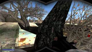 S.T.A.L.K.E.R Shadow of Chernobyl mod LOST WORLD ToD Part 18[Лазаем по бару]