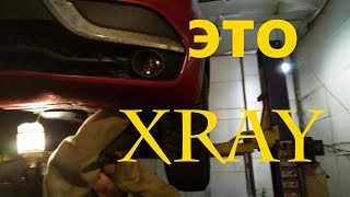 замена  противотуманных фар Lada XRAY