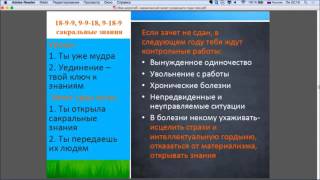 18-9-9, 9-9-18, 9-18-9 Сакральные знания. Кармический зачет уходящего года. 22 кода судьбы.