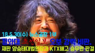 청와대 조선일보 오보 강력비판, 양승태 대법원장과 KTX해고승무원 판결