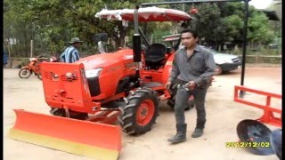 หน้ากากรถแทรกเตอร์คูโบต้า ผานขุดมัน #ผานยกร่อง KUBOTA thailand's best tractor mask