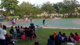 Turnamen Basket yang digelar Perbasi Barru, Sabtu (21/1/2017).