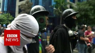 Meet 'The Resistance': Venezuela's frontline protest army- BBC News