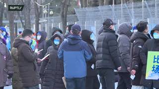 Live outside Capital Indoor Stadium ahead of Figure Skating's pairs finals