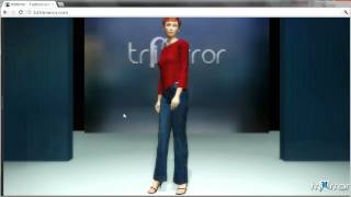 Real time online fitting room