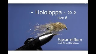 Sjøørretfluer - Hololoppa size 6, 2012. Med Eivind Berulfsen.