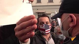 ოპოზიციამ ზუგდიდში საოლქო კომისიასთან საპროტესტო აქცია გამართა - ვიდეო