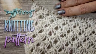 Вяжем "Загадочный" УЗОР СПИЦАМИ / "Mysterious" knitting pattern