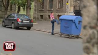 Стыдно, когда видно. Мусорный бак вместо прицепа