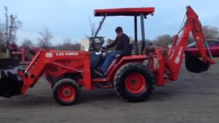 Kubota tractor backhoe