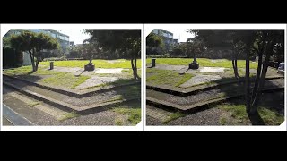 Stereoscopic video test (cross-eye)