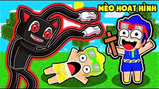 PHONG CẬN THOÁT KHỎI NGHĨA ĐỊA MÈO HOẠT HÌNH LÚC 3 GIỜ SÁNG TRONG MINI WORLD | HERO TEAM TRỐN TÌM