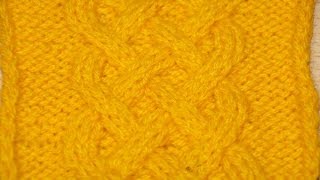 Вязание спицами узора Кельтская коса - Схема 12  /// Knitting pattern Celtic braid - 12 Scheme
