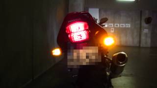 CBR1100XX デイトナ ウィンカーリレー リア側ハザード点灯テスト