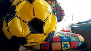 Inflate and riding my broken Beach Ball