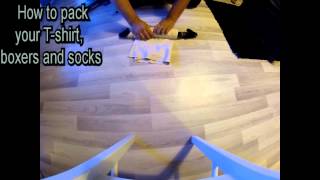 How to pack your T-shirt, boxers and socks when Traveling!