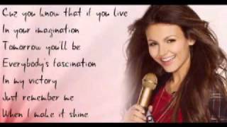Victoria Justice - Make it Shine [Karaoke] + On Screen Lyrics