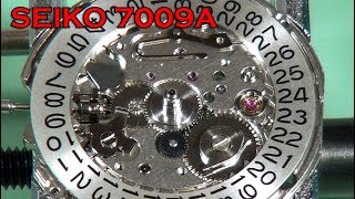 Seiko 7009 - Assembling watch movement