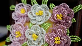 ЦВЕТЫ ИЗ БИСЕРА | Flowers from beads | Бисерная флористика