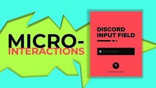 How to make a Discord Input in HTML & CSS | Micro-Interaction & JavaScript Validation