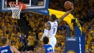 Andre Iguodala Ferociously Finishes the Fastbreak