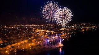 День города. Салют Иркутск 354. Аэросъемка | AEROCAM Production