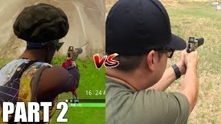 Fortnite Weapons In Real Life! *Updated* (Hand Cannon, Hunting Rifle, Mini-Gun And More!)