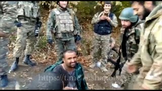 Полное видео задержания сирийского боевика в Арцахе со звуком
