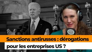 « Les sanctions sont mises en place pour défendre les intérêts américains » et non pas européens