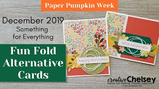 December 2019 Paper Pumpkin Kit Alternative Project #1 | Fun Fold Handmade Card | Stampin Up