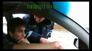 Незаконная остановка ГАИ.Ставропольский край 08.01.12