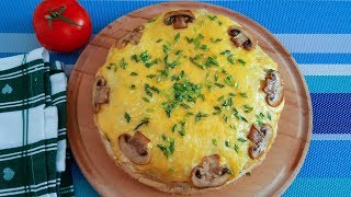 Закусочный Блинный торт "Масленица". Пирог с грибами. #масленица_2019 #закусочный_блинный_торт