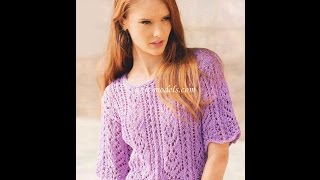 Летняя Кофта Спицами для Женщин - 2019 /Spokes Summer Jacket for Women /Spokes Sommerjacke für Damen