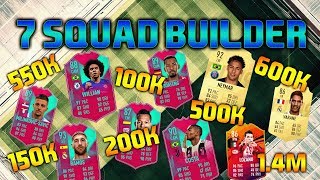 FIFA 19 SQUAD BUILDER 100K 150K 200K 500K 550K 600K 1.4M SQUAD BUILDER FUT CHAMPIONS FIFA 19