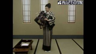 二重太鼓の結び方　着物の着方と帯結び入門(17/21)｜青山きもの学院