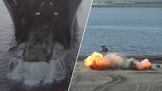 На Таймыре морской десант отработал высадку на берег Енисея