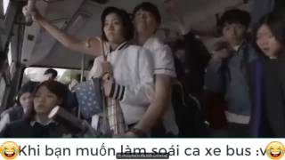 Đỉnh cao của soái ca trên xe bus đây :v
