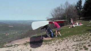 Décollage deltaplane Mont Poupet