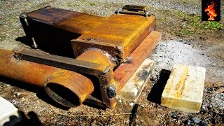 Новая ракетная печь №3 (часть part 2) (продолжение) / Rocket stove / oven /ロケットストーブ//로켓 스토브