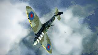 IL 2  BOS  Spitfire v 109  pilot's tactical error