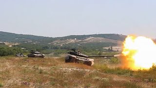 Танковые стрельбы десантников новороссийского горного соединения ВДВ в ходе СКШУ «Кавказ-2020»