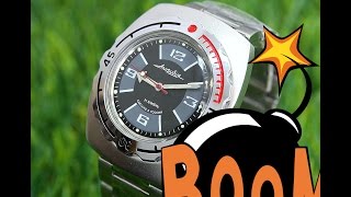 Men's Russian VOSTOK Amphibian ( Amphibia ) # 090510 DIVER WATCH