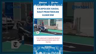 SHORT | Viral 6 Kapolsek Gagal saat Praktekkan Ujian SIM Zig Zag