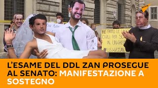 L’esame del DDL ZAN prosegue al #Senato: manifestazione a sostegno